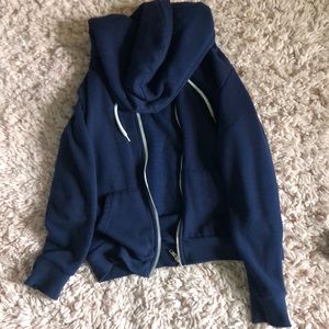 fleece zip up sweatshirt